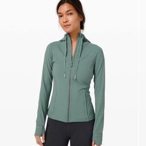 Lululemon define jacket in Tidewater Teal.